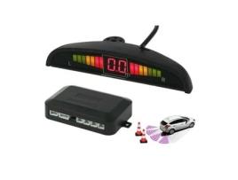 Kit de sensor de estacionamento com 4 sensores de radar com som e display led Parking KMT