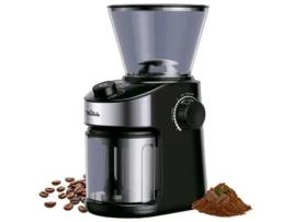 Moedor Café Elétrico Grindmaster Black 200W com Lâminas de Aço Inox. de Lâminas Planas com 25 Graus de Moagem Cap. 190G LA MOUSTACHE