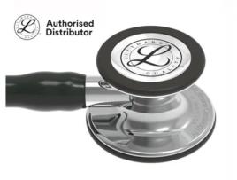 Fonendoscopio Littmann Cardiology Iv 6177 Preto Acabamentos Espelho SOLVENTUM