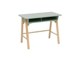 Mesa para Crianças Rebecca Mobili Luan 70X90X50 Mdf Pinho Verde Água Marrom MOBILI REBECCA