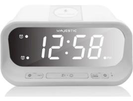 NOVO MAJESTIC Sve-236Wi despertador digital branco