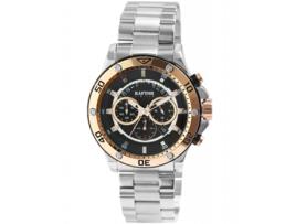 Relógio RAPTOR Chronograph com Pulseira de Aço Inoxidável