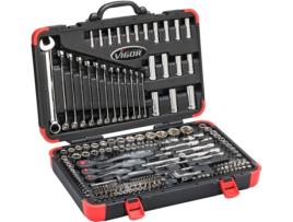 VIGOR V3277N Conjunto de soquete hexagonal sólido 5/16 Polegada 8 mm Quadrado oco 1/4 Polegada 6 3 Mm Quadrado oco 3/8 Polegada 10