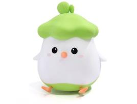 Iluminação Nocturna Led para Animais em Silicone Recarregável Por Usb Verde Pinto