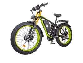 Bicicleta Elétrica Keteles K800P Velocidade Máxima 50 Km/H 2000W Motor 48V 23Ah Motor Duplo Cor Verde KETELETS