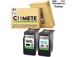 560Xl 561Xl 2 Cartuchos Compatíveis com Pg-560 Cl-561 Xl Sem Display de Nível de Tinta Ts5350 Ts5351 Ts7450 Ts7451 COMETE CONSOMMABLE