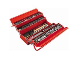 Caixa de Ferramentas Metálica Cp-113Box com 113 Ferramentas de Manutenção SAM OUTILLAGE