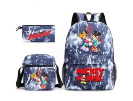 KOHREE Conjunto de Três Peças de Mochila de Estudante Do Mickey Mouse