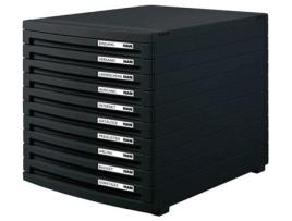 Caixa de Gaveta HAN Contur 10 Gavetas Preta