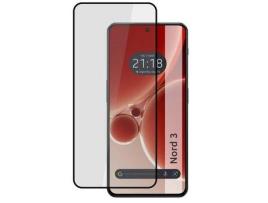 Protetor de Vidro Temperado Preto com Cola Completa 5D para Vidro Oneplus Nord 3 5G