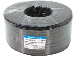 Cabo Telefônico Logilink 100 M 6 Núcleos Plano Branco LOGILINK PROFESSIONAL