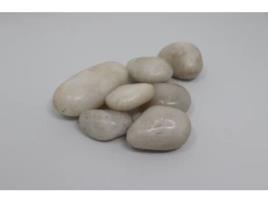 120 kg de seixos polidos, seixos de rio, seixos para jardim, gravilha ornamental branca AQUAGART