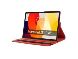 Capa TUMUNDOSMARTPHONE Giratória 360 para Xiaomi Redmi Pad Se 11 Vermelha