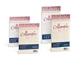 Papel de caligrafia FAVINI Millerighe para impressora jato de tinta A4 210X297 mm 50 folhas branco