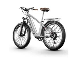 Bicicleta Elétrica SHENGMILO-Mx04 48V 15Ah 500W Prata