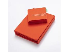Conjunto 2 Peças Cama Funda Nórdica 135X200 cm Fronha de Almofada 80X80 cm 140Gsm 100% Algodão Rosa United In Green BENETTON
