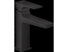 Misturador para Lavatório HANSGROHE Metropol com Puxador Desperdício Push-Open Preto Mate