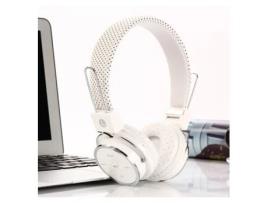 Auscultadores Bluetooth Con Inalámbricos Estéreo B-05 Headphones Recargables Color Blanco