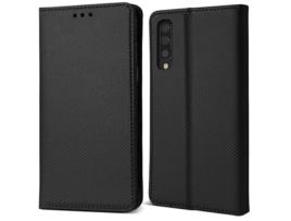 Capa Inteligente para Samsung MOOZY Magnética com Porta-Cartões Preto