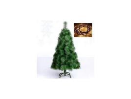 Árvore de Natal 120 cm Pinheiro Verde clássico +100 Luzes LED Decoração SD