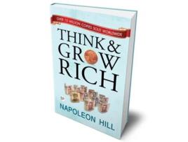 Livro Think and Grow Rich de Napoleon Hill (Inglês - Capa Dura)