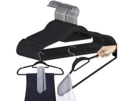 Clothes Hanger 20 Pieces Black RUHHY 22536