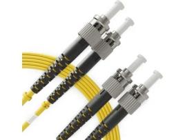 Cabo de Fibra Ótica St a St Os2 Monomodo Duplex 4 Metros 1 Unidade Cordão Duplo Fibra Óptica Upc/Upc 9/125 Lszh BEYONDTECH