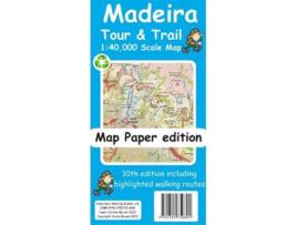 Livro Madeira Tour and Trail Map paper edition de David Brawn (Inglês)