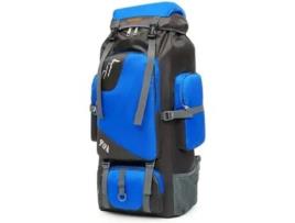 Mochila de caminhada para viagens de acampamento 90L mochila impermeável masculina e feminina, 73 cm x 35 cm x 20 cm (azul elétrico) COSHANO