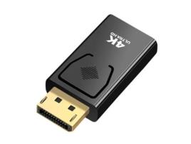  - Dp para Adaptador de Conector Compatível com Hdmi Macho para Fêmea Porta de Exibição para 1080P ALLINLESS