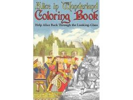 Livro Alice in Wonderland Coloring Book Help Alice Back Through the LookingGlass Abridged Engage Books de Lewis Carroll (Inglês)