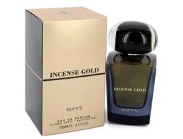 Eau De Parfum Incense Gold by Riiffs Spray (Unisex) 3.4 oz (100 ml)