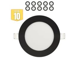 Lote de 10 Leds Leds Dimmables 6W 4200K 270Lm Black Ip20 HOROZ ELECTRIC