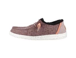 Sapatos de Mulher HEY DUDE Wendy Warmth Tecido Vermelho (41)