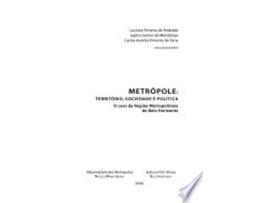 Livro Metropole - Territorio, Sociedade e Politica de ANDRADE/MENDONCA (Português)