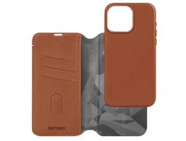 Capa para iPhone 15 Pro DECODED Pele Castanho
