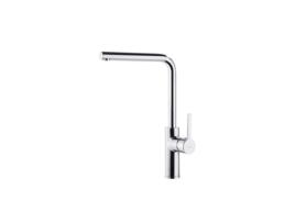 Torneira de Cozinha Monocomando com Bico Alto Reto Cromado com Sistema S2 de Economia de Água Série Drako RAMON SOLER