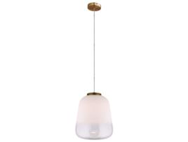 Candeeiro LUMINECA 33X40 Cm Branco e Bronze