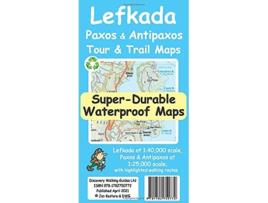 Livro Lefkada, Paxos and Antipaxos Tour and Trail Maps de Jan Kostura (Inglês)