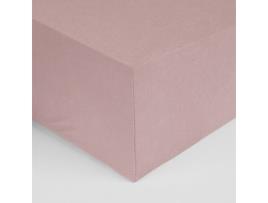 Lençól de Baixo LLAR TEXTIL (Algodão - Rosa)