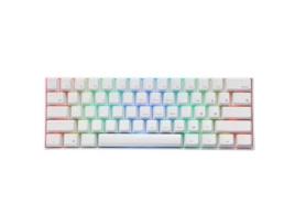 Teclado ROYAL KLUDGE RK61 RGB Branco - Azul