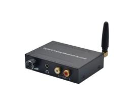  - Conversor de Áudio Digital para Analógico Rca R/L com Saída de Áudio Estéreo Digital Óptico ALLINLESS