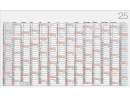 Calendário de Parede RIDO IDÉ Calendário de Pôster Office Ii 2025