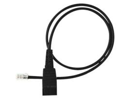 Comprimento Do Cabo de Conexão CLEYVER Qd/Rj 0 5 M Conector Qd para Rj10 Desconexão Conveniente Compatível com Fones de Ouvido Jabra Qd