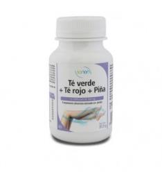SANON té verde + té rojo + piña 75 cápsulas de 500 mg