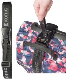 Cinta Segurança (3-EM-1) c/ Cadeado de Combinação e Balança Digital p/ Bagagens - 