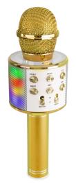 Microfone KMI5G Bluetooth c/ Altifalante e LEDs (Dourado) - 