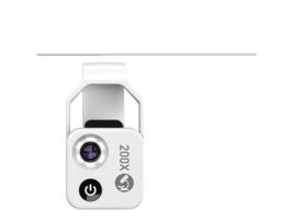 Lente de Microscópio SLOWMOOSE Ampliação de 200X com Mini Lente Macro Móvel Cpl Led para Smartphone iPhone