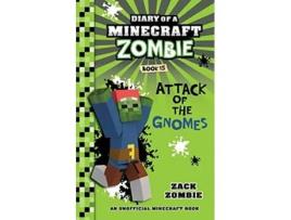 Livro Diary of a Minecraft Zombie Book 15 Attack of the Gnomes de Zack Zombie (Inglês)