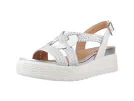 Sapatos de Mulher STONEFLY Embossed Calf Tecido Prateado (38)